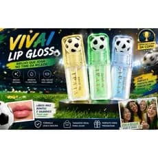 Gloss Copa Do Mundo Brasil Bola De Futebol Edição Limitada Vivai-Brilho Intenso e Hidratante