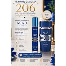 Perfume de Bolsa 20ml 206 Inspirado Asad Zanzibar Masculino Eau de Parfum Alta Fixação