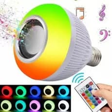 💡🔊 Lâmpada Musical Bluetooth LED RGB E27 com Controle | Caixa de Som + Luz