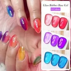 MEET ACROSS Jelly Rubber Base Gel Esmalte Soak Off UV LED Unhas Verniz Nail Art