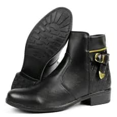 Bota Sem Cadarço Cano Médio Feminina Muito Confortável