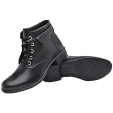 Bota Casual Coturno Com cadarço Cano Baixo Confortável