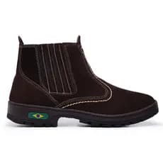 Botina Masculina Bota de Couro Macia Confotável