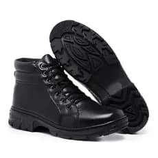 Coturno Bota Masculina Adventure Cano Baixo Couro