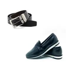 Kit Social Preto Formatura Casual+Cinto
