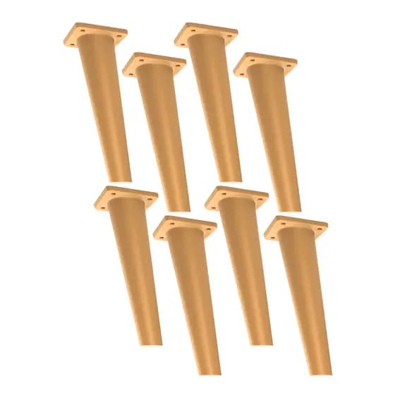 Kit 8 Pés Palitos Para Moveis Mesas Apoio Criados PVC 20cm Polipropileno