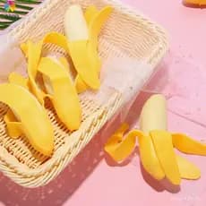 Brinquedo macio de banana de 13cm para alívio do estresse e anti-stress.