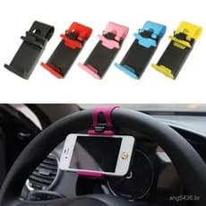Suporte Universal para Telefone com Clipe para Volante de Carro