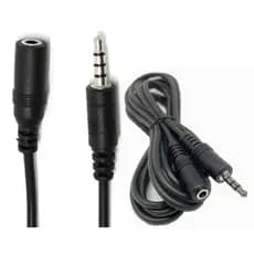 Cabo Extensor P3 x Jack J3 Fêmea Para Fone e Auxiliar 1,80 Metros - MXT -1/3