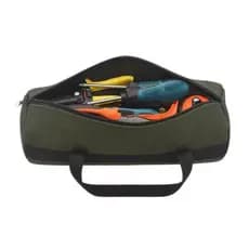 Bolsa Multifuncional para Ferramentas Pesadas em Lona Reforçada Verde Militar/ Preta