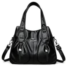 Bolsa Feminina Executiva Elegante Couro Sintético Grande Estilosa Moderna