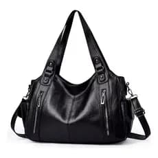 Bolsa Feminina Grande de Ombro Couro PU Resistente Estilosa e Espaçosa Top