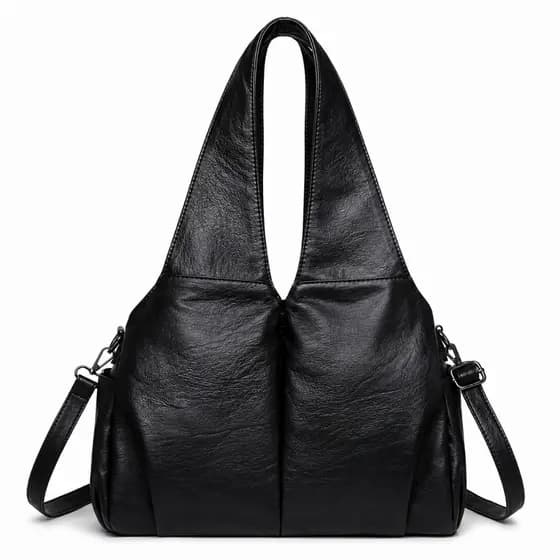 Bolsa Feminina Estilo Tote Couro PU Macio e Espaçoso Tiracolo Casual 2026