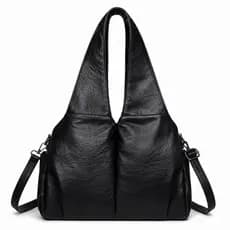 Bolsa Feminina Estilo Tote Couro PU Macio e Espaçoso Tiracolo Casual 2026