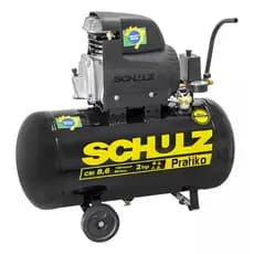 Compressor de Ar Schulz 25L 2HP 8,6 PCM 220V Portátil Alta Pressão Profissional Oficina Pintura