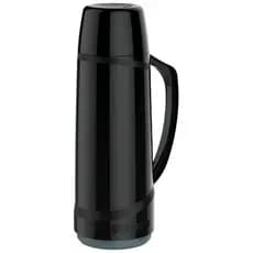 Garrafa Térmica 1L Soprano Cristal Preta Bebidas Quentes e Frias Café Chimarrão Alta Conservação