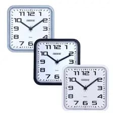 Relogio de Parede Quadrado Quartz Arábico Fundo Branco - Maxtime - Casa Decoração Escritorio