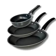 Jogo De Frigideiras Kit 3 Peças Antiaderente Teflon