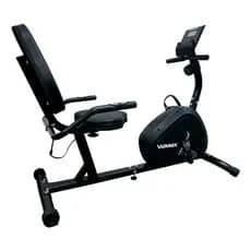 Bicicleta Ergométrica Horizontal Magnética Winnek Monitor Digital 8 Niveis de ajustes Sensor de pulsaçao Pedal com Cinta