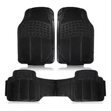 jogo tapete carro automotivo PV C Universal 3 peça preto PV C grossa antiderrapante
