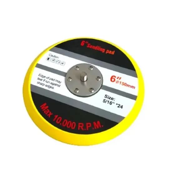 Disco Suporte Lixadeira Roto Orbital Roquite Hookit 6 Prato