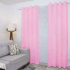 Cortina Lana Rosa-bebê Oxford 300x250 Para Sala/Quarto