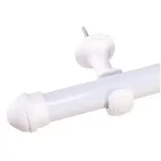 Kit Varão Simples 2 Metros de Largura Com 19mm Para Cortinas Sala e Quarto