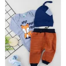 Conjunto kit body 3 peças body + calça + touca