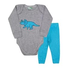 Conjunto kit body e calça bebê menina e menino várias estampas
