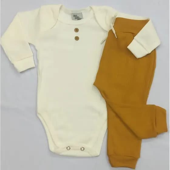 CONJUNTO KIT BODY INVERNO UNISSEX EM RIBANA CANELADA