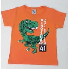 CAMISA MANGA CURTA INFANTIL DE VERAO EM MEIA MALHA 100% ALGODAO TAMANHOS 1-2-3-4-6-8