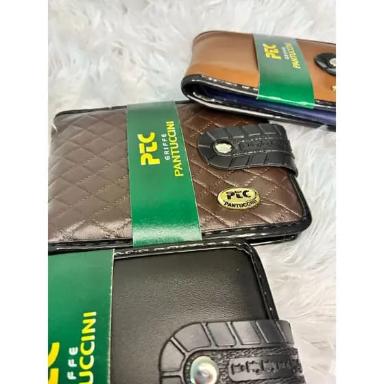Kit 10 Carteira Masculina Couro Sintetico Ptc Pantuccini