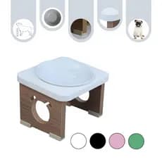 Comedouro Pet Elevado Cachorro Linha Colors Tigelas Porcelana 350ml