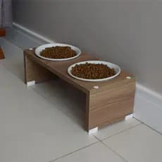 Comedouro Gato Cachorro Elevado Duplo Pet MDF Nick