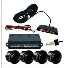 Sensor Estacionamento 4 Sensores Ré 22mm Display Led Cor Preto
