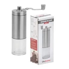 Moedor De Café Manual Inox Manivela Giratória Moer Grãos