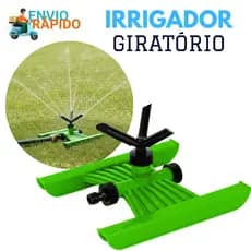 Irrigador Giratório Para Jardim Esqui Fixo 03 Jatos