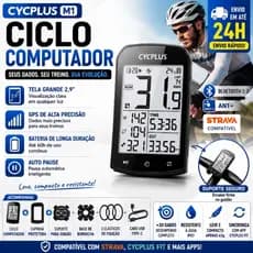 Ciclocomputador Cycplus M1 GPS Bluetooth Strava ant+ MTB Speed + Capinha
