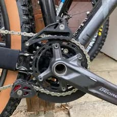 Guia de Corrente com Adaptador ISCG 03/05 Bash Guard MTB Bike Grau