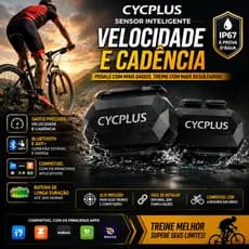 Sensor Cycplus C3 Velocidade/Cadência  Bluetooth ANT+ IP67 Speed MTB Simulador Mywhoosh