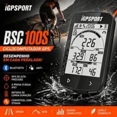 iGPSPORT BSC100S Ciclocomputador GPS Bluetooth ANT+ Sem Fio À Prova D'água IPX7 Strava Speed MTB