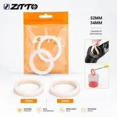 Par Esponja Raspador Manutenção Suspensão Bike 32 e 34mm
