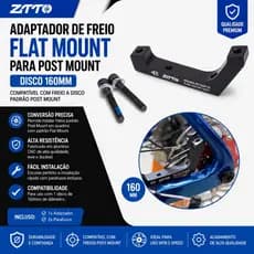 Adaptador de freio Flat Mount para Post Mount Disco 160 ZTTO Fisrt Athymus 2026 (1)