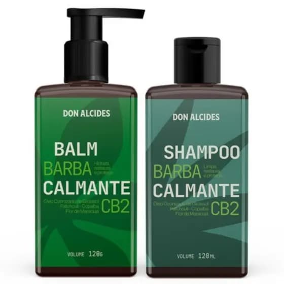 KIT SHAMPOO E BALM OZONIZADO PARA BARBA DON ALCIDES CB2
