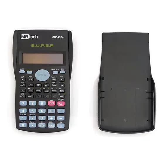 Calculadora Científica A Pilha 2 Linhas 10+2 Dígitos Mb543 Funções Para Trigonometria