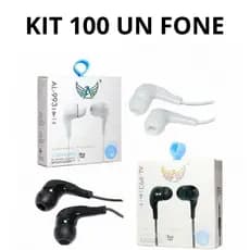 Fone de ouvido intra auricular stereo ALTOMEX  Branco E  Preto LEMBRACINHA ATACADO N/F