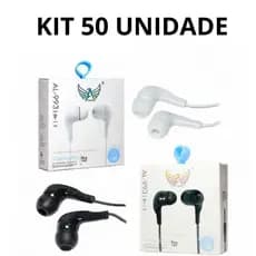 KIT 50 ALTOMEX   Fone De Ouvido  P2 Com Microfone Preto 1,2 metros PROMOÇÃO LEMBRACINHA PRA ANIVERSARIO