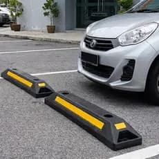 Limitador Borracha 55cm X 2 Unidades Alta Qualidade para Estacionamento Garagem e Vagas