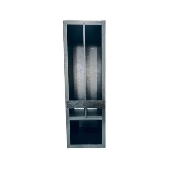 Expositor MDF Multiuso Para Bar Mercearia 2 Raias Preto Premium