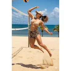 Shortinho De Piscina Saída De Praia Feminino Verão Elástico